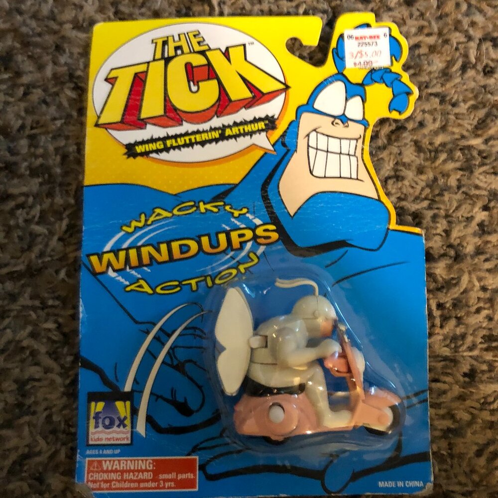 BANDAI The Tick "Wacky Windups Action" - WING FLUTTERIN' ARTHUR